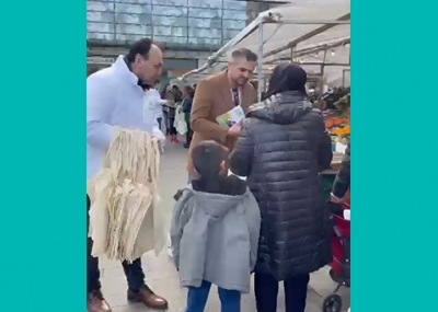 Verkiezingsmarkt met Tunahan Kuzu